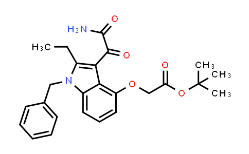 tert-Butyl 2-(3-(2-amino-2-oxoacetyl)-1-benzyl-2-ethyl-1H-indol-4-yloxy)acetate