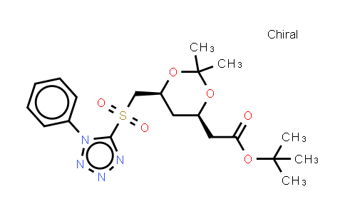 叔-丁基 [(4R,6S)-2,2-二甲基-6-{[(1-苯基-1H-四唑-5-基)磺酰]甲基}-1,3-二噁烷-4-基]乙酸酯