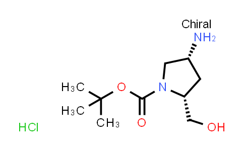 (2R,4R)-tert-Butyl 4-amino-2-(hydroxymethyl)pyrrolidine-1-carboxylate hydrochloride