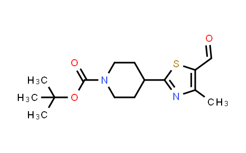 TERT-BUTYL 4-(5-FORMYL-4-METHYL-1,3-THIAZOL-2-YL)PIPERIDINE-1-CARBOXYLATE