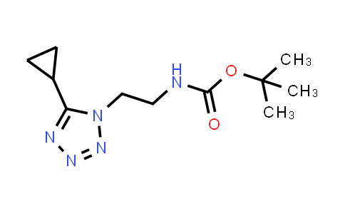 tert-butyl (2-(5-cyclopropyl-1H-tetrazol-1-yl)ethyl)carbamate