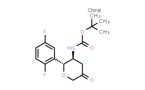 tert-Butyl (2R,3S)[2-(2,5-difluoro-phenyl)-5-oxo-tetrahydro-pyran-3-yl]-carbamate