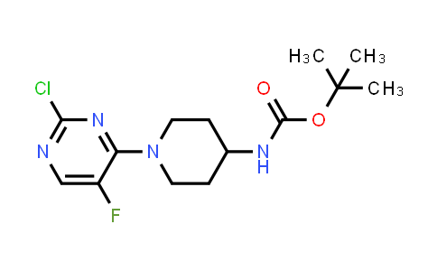 tert-Butyl [1-(2-chloro-5-fluoropyrimidin-4-yl)piperidin-4-yl]carbamate