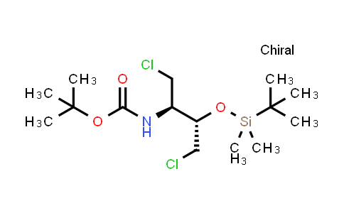 2S-t-Butyldimethylsilyloxy-3R-(t-boc)-amino-1,4-dichlorobutane