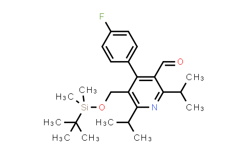5-tert-Butyldimethylsilyloxymethyl-2,6-diisopropyl-4-(4-fluorophenyl)-pyridine-3-carboxaldehyde