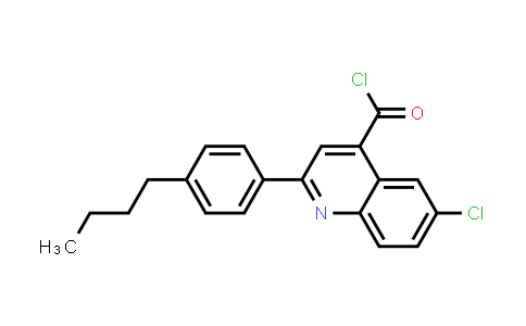 2-(4-Butylphenyl)-6-chloroquinoline-4-carbonyl chloride