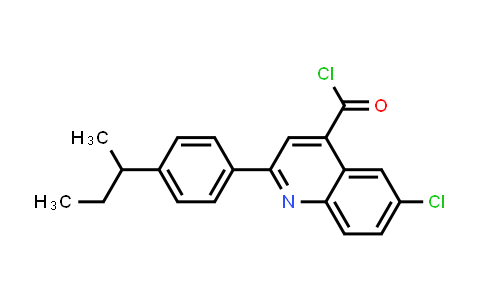 2-(4-sec-Butylphenyl)-6-chloroquinoline-4-carbonyl chloride