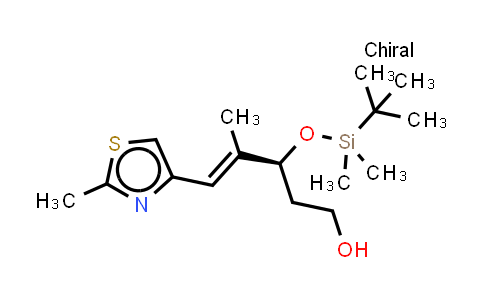 (-)-(3S,4E)-3-{[tert-Butyl(dimethyl)silyl]oxy}-4-methyl-5-(2-methyl-1,3-thiazol-4-yl)pent-4-en-1-ol