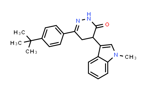3-(4-(tert-butyl)phenyl)-5-(1-methylindol-3-yl)-1H,4H,5H-1,2-diazin-6-one