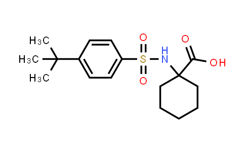 1-({[4-(tert-butyl)phenyl]sulfonyl}amino)cyclohexanecarboxylic acid
