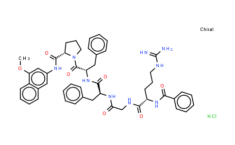 Bz-Arg-Gly-Phe-Phe-Pro-4MbetaNA·HCl