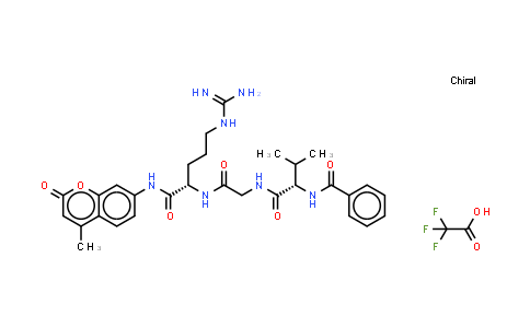 Bz-Val-Gly-Arg-AMC trifluoroacetate salt