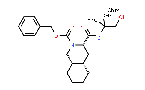(3S,4aS,8aS)-2-Carbobenzyloxy-decahydro-N-(2-hydroxy-1,1-dimethylethyl)-3-isoquinolinecarboxamide