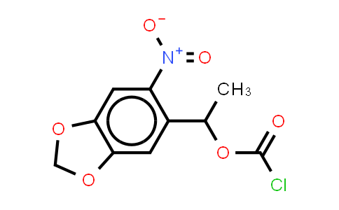 Carbonochloridic acid 1-(6-nitro-1,3-benzodioxol-5-yl) ethyl ester