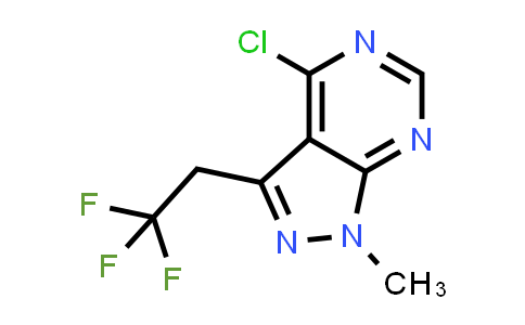 4-Chloro-1-methyl-3-(2,2,2-trifluoroethyl)-1H-pyrazolo[3,4-d]pyrimidine