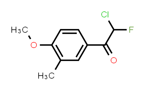 2-Chloro-2-Fluoro-1-(4-Methoxy-3-Methylphenyl)Ethanone