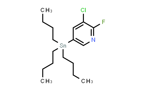 3-Chloro-2-fluoro-5-(tributylstannyl)pyridine