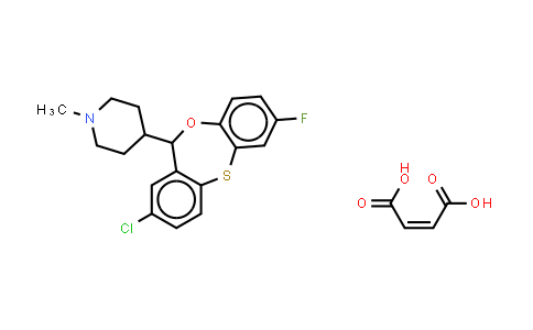 8-Chloro-2-Fluoro-6-(1-Methyl-4-Piperidyl)-6H-Dibenz(B,E)-1,4-Oxathiepin Hydrogen Maleate