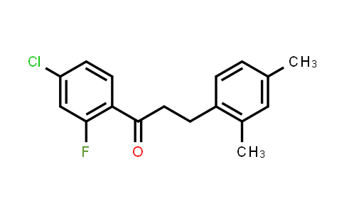 1-(4-Chloro-2-fluorophenyl)-3-(2,4-dimethylphenyl)-1-propanone