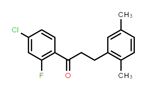 1-(4-Chloro-2-fluorophenyl)-3-(2,5-dimethylphenyl)-1-propanone