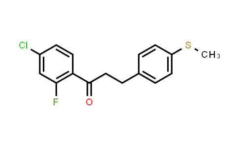 1-(4-Chloro-2-fluorophenyl)-3-[4-(methylsulfanyl)phenyl]-1-propanone