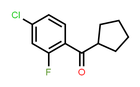 (4-Chloro-2-fluorophenyl)(cyclopentyl)methanone
