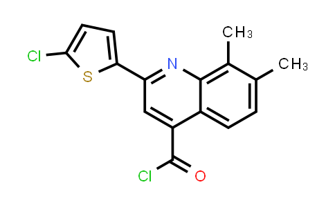 2-(5-Chloro-2-thienyl)-7,8-dimethylquinoline-4-carbonyl chloride