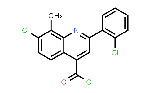 7-Chloro-2-(2-chlorophenyl)-8-methylquinoline-4-carbonyl chloride
