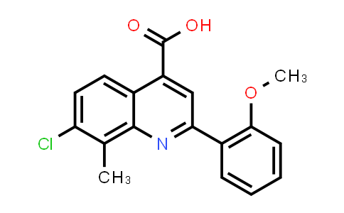 7-Chloro-2-(2-methoxyphenyl)-8-methylquinoline-4-carboxylic acid