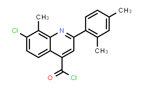 7-Chloro-2-(2,4-dimethylphenyl)-8-methylquinoline-4-carbonyl chloride