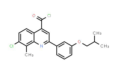 7-Chloro-2-(3-isobutoxyphenyl)-8-methylquinoline-4-carbonyl chloride