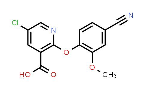 5-Chloro-2-(4-cyano-2-methoxyphenoxy)nicotinic acid