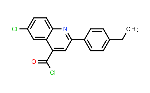 6-Chloro-2-(4-ethylphenyl)quinoline-4-carbonyl chloride