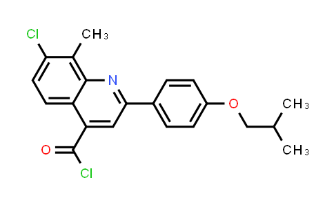 7-Chloro-2-(4-isobutoxyphenyl)-8-methylquinoline-4-carbonyl chloride