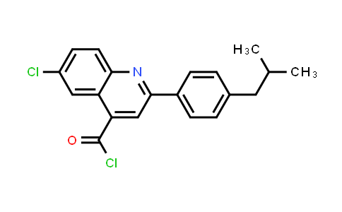 6-Chloro-2-(4-isobutylphenyl)quinoline-4-carbonyl chloride