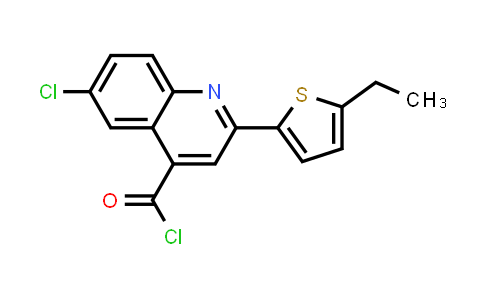 6-Chloro-2-(5-ethyl-2-thienyl)quinoline-4-carbonyl chloride