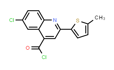 6-Chloro-2-(5-methyl-2-thienyl)quinoline-4-carbonyl chloride
