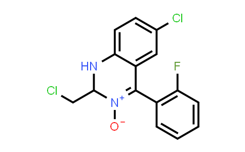6-Chloro-2-(chloromethyl)-4-(2-fluorophenyl)-1,2-dihydroquinazoline 3-Oxide