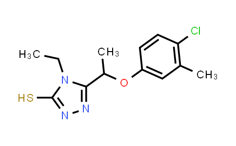 5-[1-(4-Chloro-3-methylphenoxy)ethyl]-4-ethyl-4H-1,2,4-triazole-3-thiol
