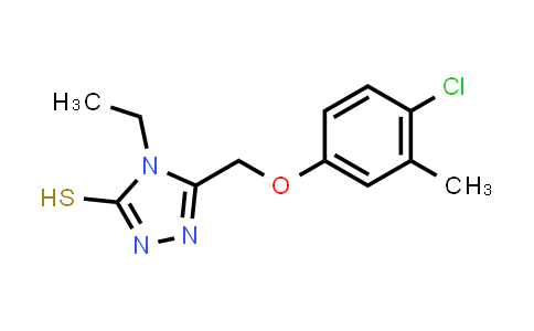 5-[(4-Chloro-3-methylphenoxy)methyl]-4-ethyl-4H-1,2,4-triazole-3-thiol