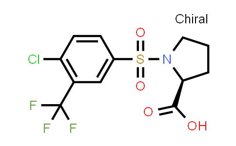 1-{[4-chloro-3-(trifluoromethyl)phenyl]sulfonyl}proline