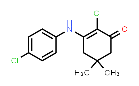 2-chloro-3-((4-chlorophenyl)amino)-5,5-dimethylcyclohex-2-en-1-one