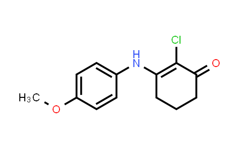 2-chloro-3-((4-methoxyphenyl)amino)cyclohex-2-en-1-one