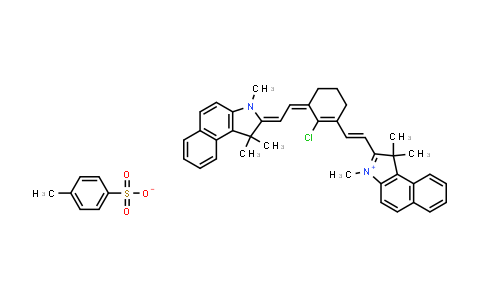 2-(2-{2-chloro-3-[2-(1,1,3-trimethyl-2,3-dihydro-1h-benzo[e]indol-2-yliden)ethylidene]-1-cyclohexenyl}-1-ethenyl)-1,1,3-trimethyl-1h-benzo[e]indolium 4-methyl-1-benzenesulfonate