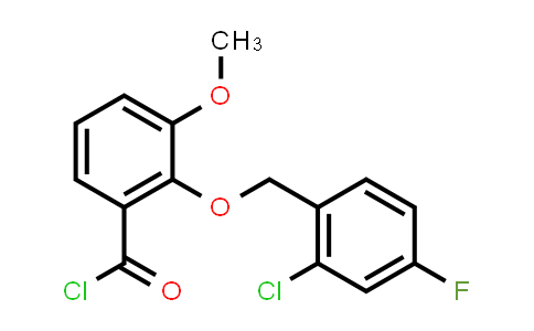 2-[(2-Chloro-4-fluorobenzyl)oxy]-3-methoxybenzoyl chloride