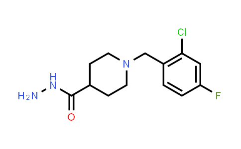 1-(2-Chloro-4-fluorobenzyl)piperidine-4-carbohydrazide