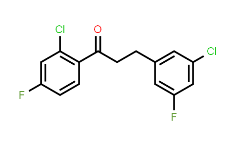 1-(2-Chloro-4-fluorophenyl)-3-(3-chloro-5-fluorophenyl)-1-propanone