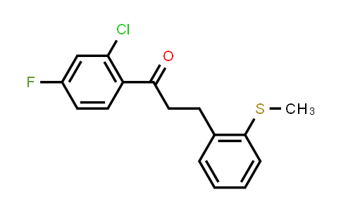 1-(2-Chloro-4-fluorophenyl)-3-[2-(methylsulfanyl)phenyl]-1-propanone