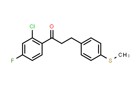 1-(2-Chloro-4-fluorophenyl)-3-[4-(methylsulfanyl)phenyl]-1-propanone