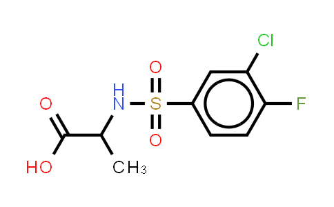 n-[(3-chloro-4-fluorophenyl)sulfonyl]alanine